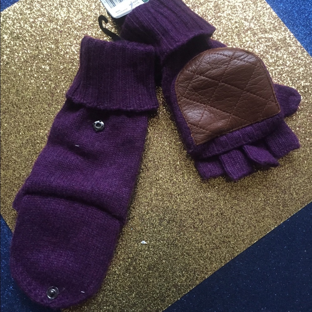 WOOL LAUREN RALPH LAUREN MITTEN Gloves GORG COZY - Picture 1 of 2